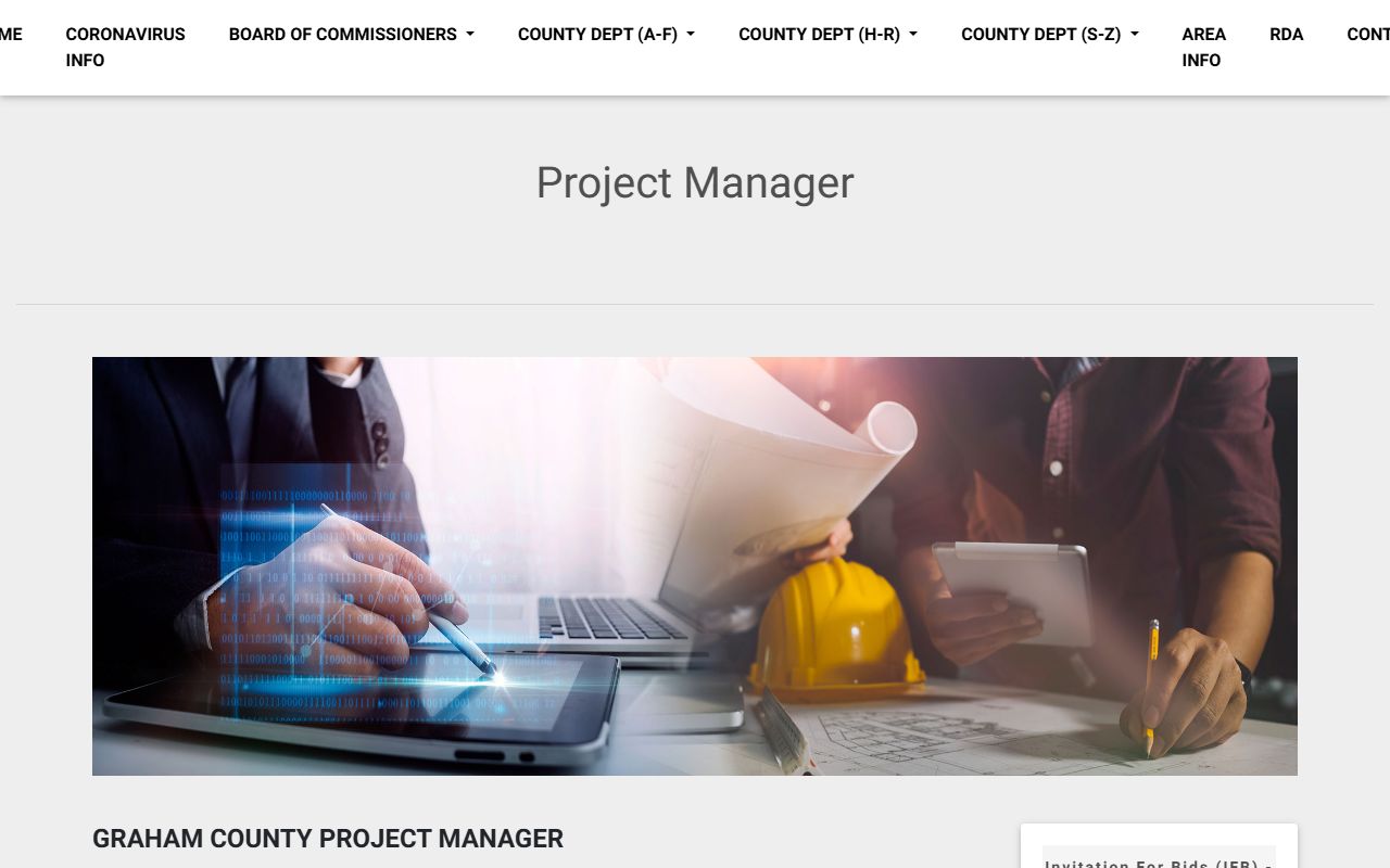 Graham County jail project manager archive for inmate population facility planning